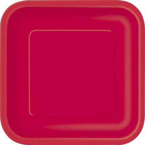 14 Red Dinner Plates