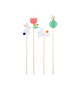 Cake Topper Lapins de Pâques