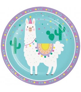 Grandes Assiettes Lama Party