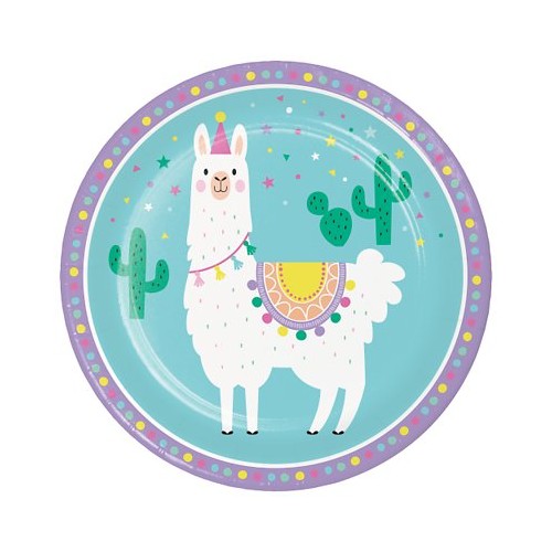 Grandes Assiettes Lama Party