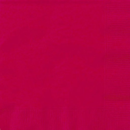 20 Red Lunch Napkins