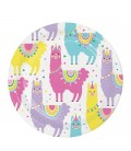 Llama Party Cake Plates
