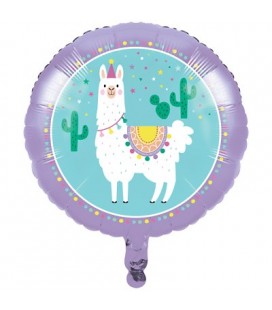 Lama Party Folienluftballon