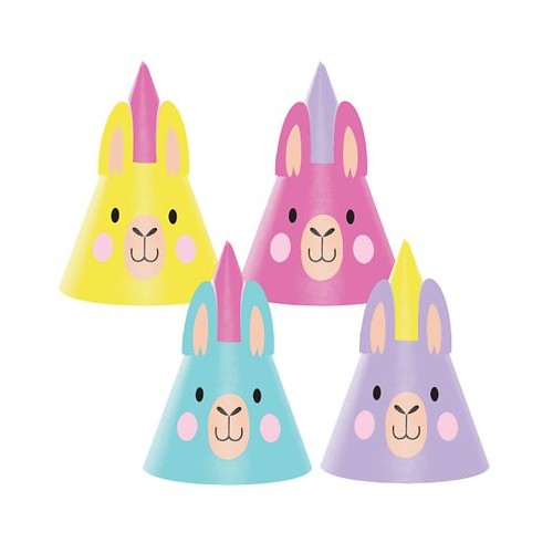8 Chapeaux de Fête Lama Party