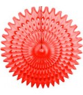 Rote Wabenpapier-Rosette