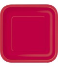 16 Petites Assiettes Rouge