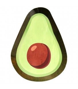 Assiettes en Forme d'Avocat