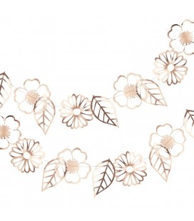 Rose Gold Foiled Flower Garland