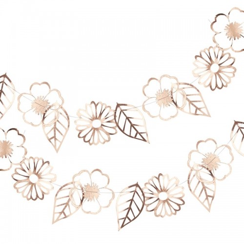Rose Gold Foiled Flower Garland