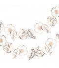 Guirlande de fleurs Rose Gold Métallisé