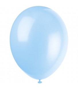 10 Ballons Bleu Clair