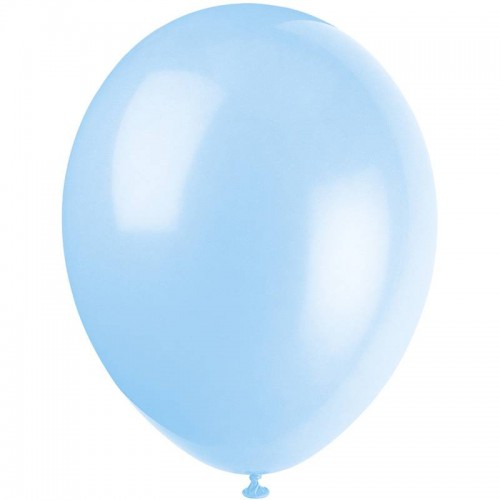 10 Light Blue Balloons