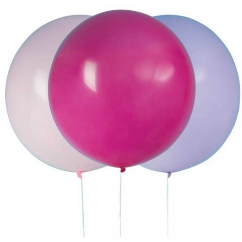 3 Riesige verschieden rosa Luftballons