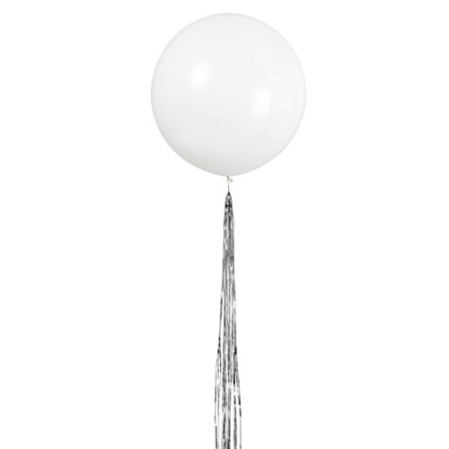 White Giant Balloon with Tail