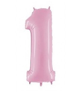 Lovely Pink Mylar Balloon Number 1