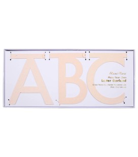 Buchstaben Girlande Kit im Pink Iridescent Glitter