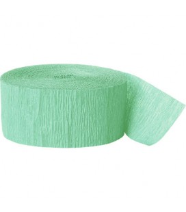 Minzgrüne Krepp Papier Schlange