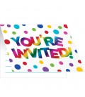 Metallic Rainbow Invitations