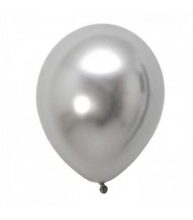 Ballon Latex Chromé Argent