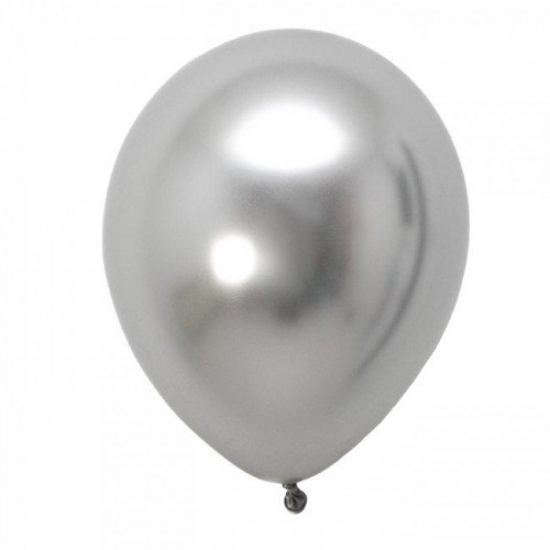 Silver Chrome Latex Balloon