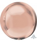 Sphärischer Orbz Folienballon Rosegold