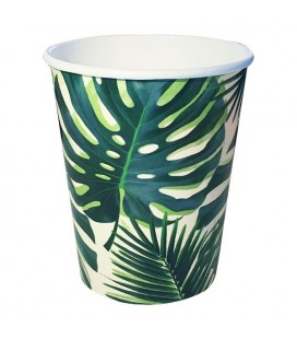 Gobelets Feuilles Tropicales Palmier