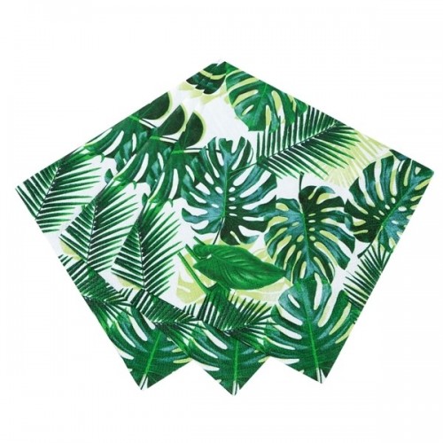 Tropical Palm Leaves Cocktail Napkins