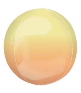 Silberner Orbz Folienluftballon