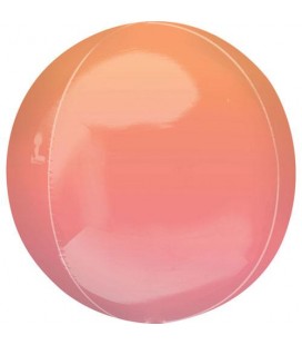 Silberner Orbz Folienluftballon