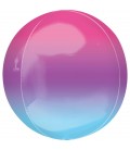 Ombré Purple & Blue Sphere Orbz Foil Balloon