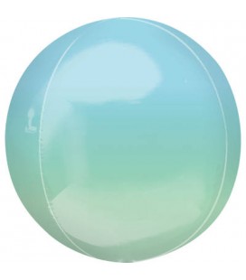 Silberner Orbz Folienluftballon