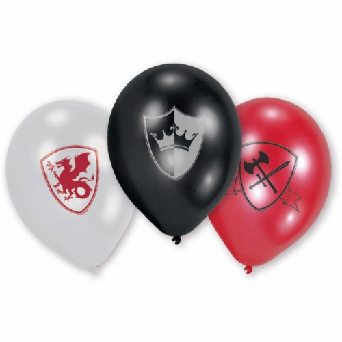 6 Ballons Chevalier & Dragon