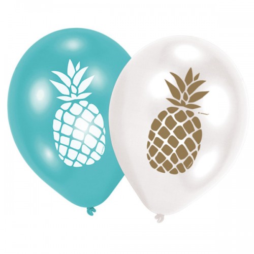 6 Pineapple Vibes Luftballons
