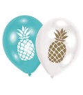 6 Ballons Ananas Pineapple Vibes