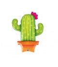 Ballon Mylar Cactus Fleuri en Pot