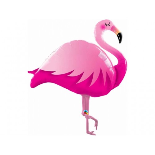 Ballon Mylar Flamant Rose