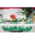 Tropical Palm Leaves Large Plates