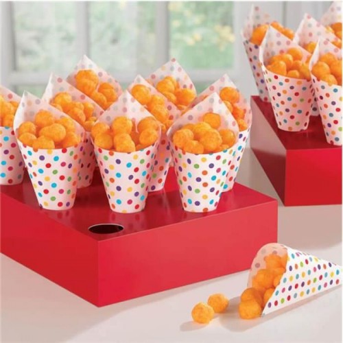 40 Snack Cones with Trays