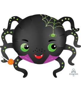 Satin Infused Spider Foil Balloon