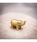 4 Gold Glitter Elephant Place Card Holder