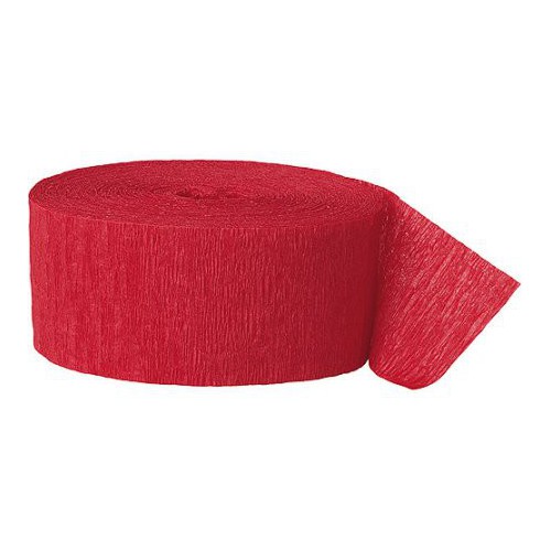 Red Crepe Streamer