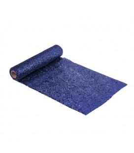 Midnight Blue Glitter Table Runner