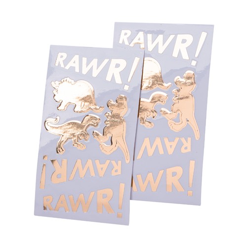 Gold Dinosaurs Stickers
