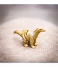 4 Gold Glitter Dinosaurs Place Card Holder