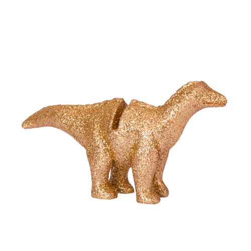 4 Gold Glitter Dinosaurs Place Card Holder