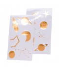 Gold Astronaut Stickers