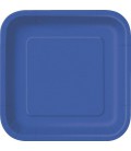 14 Grandes Assiettes Bleu Royal