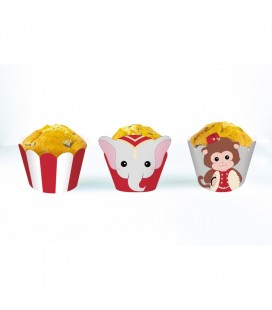 Cupcakes Wrappers Cirque Vintage