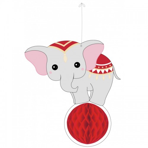 Vintage Circus Honeycomb Elephant