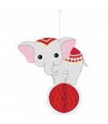 Vintage Circus Honeycomb Elephant